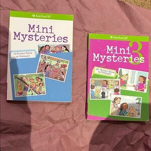 American Girl Mini Mysteries Books - Blue, Pink, Green